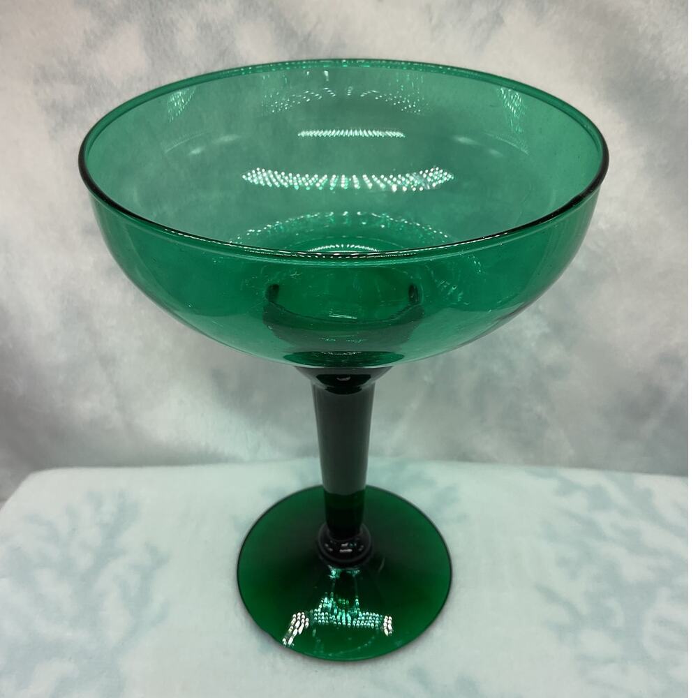 Large Green Margarita Glass